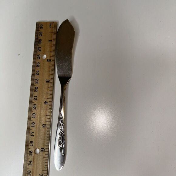 Vintage Carlton Silver Plate Cheese Knife Unpolished - Picture 5 of 6